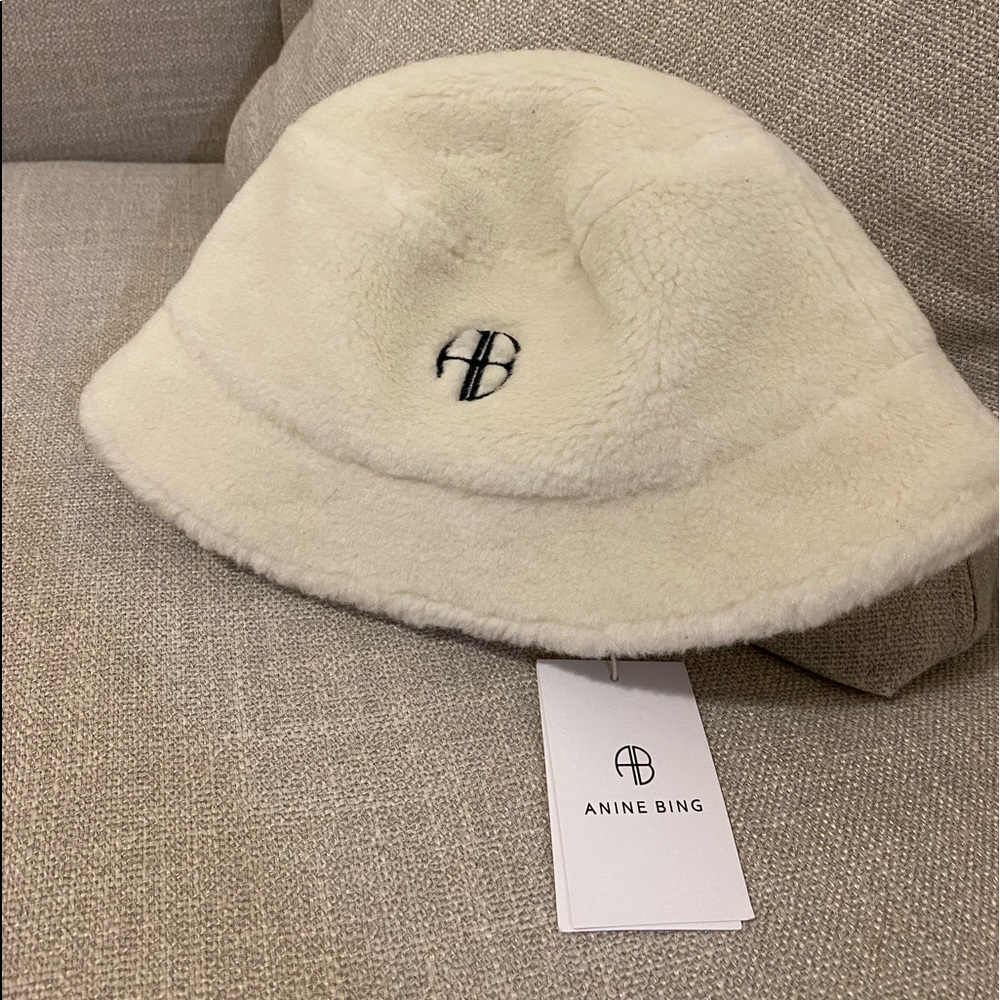 Anine Bing Cami Cream Bucket Hat - Picture 3 of 7